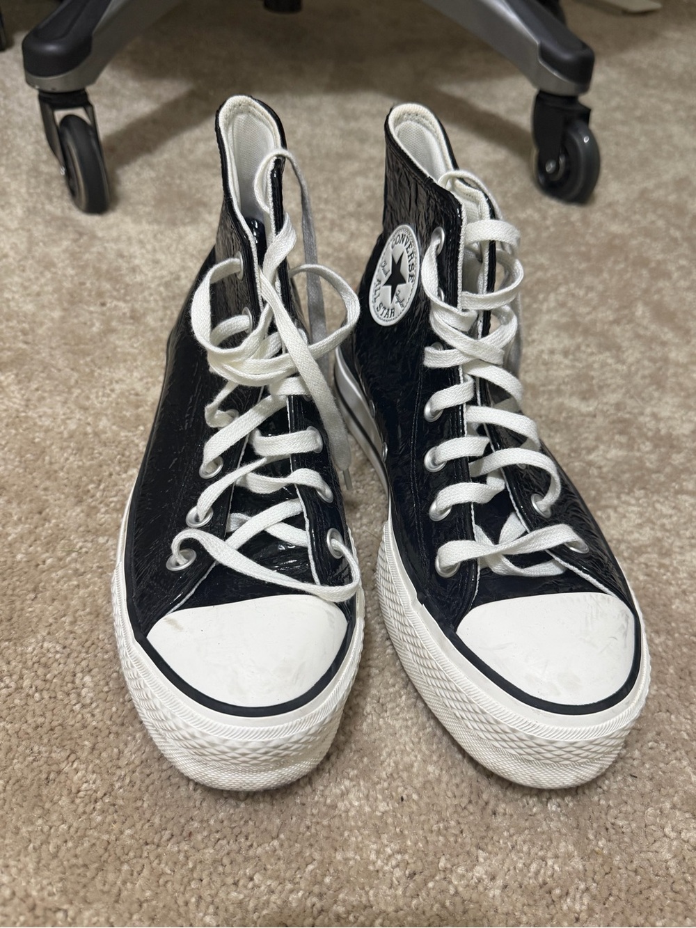 Converse White Black Low-Top Sneaker (Women)